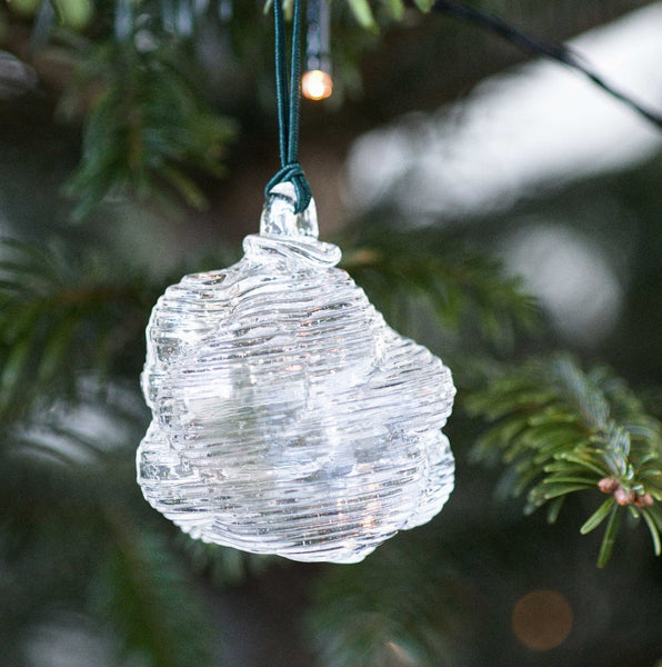 Snowball Glass Ornament (One left!)