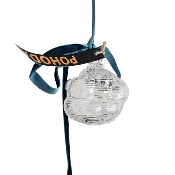 Snowball Glass Ornament (One left!)