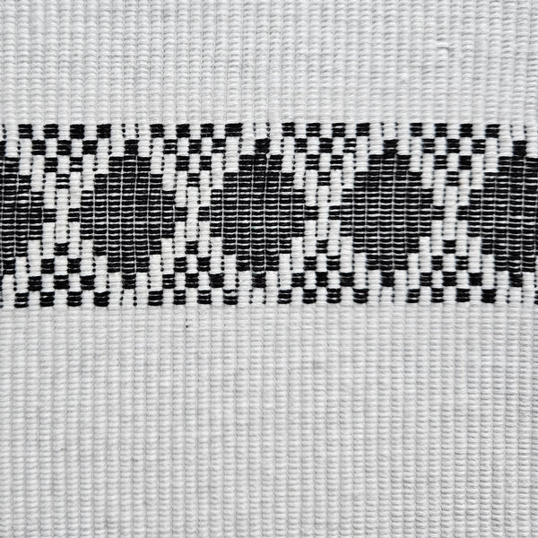 Cabin Cotton Placemat - White+Black