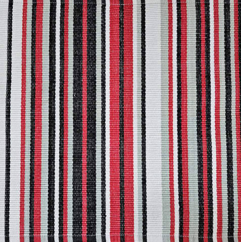 Cabin Cotton Placemat - Red+Black+White+Light Gray