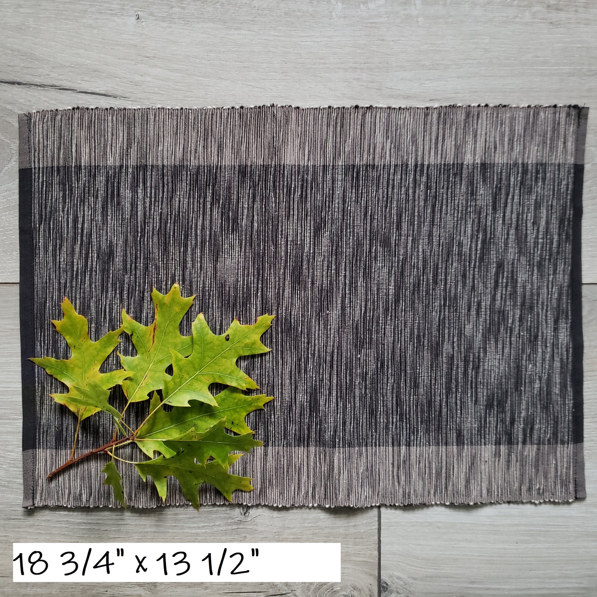 Cabin Cotton Placemat - Gray+Brown