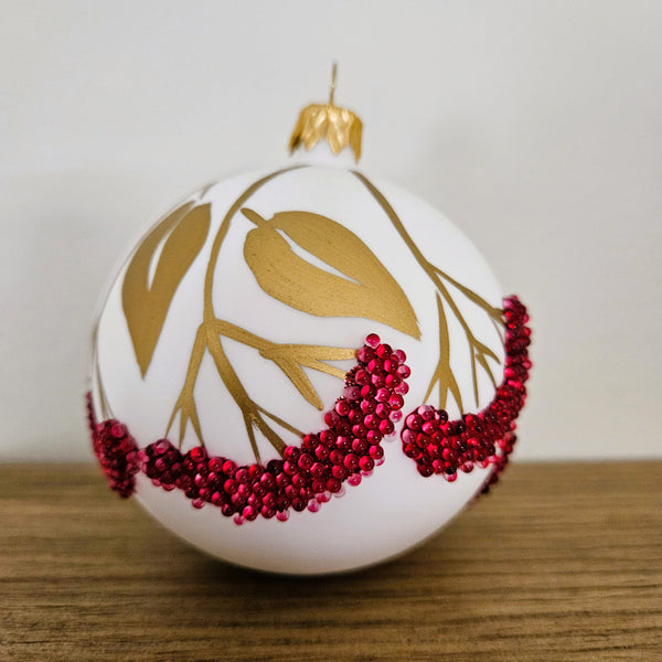 Golden Mountain Ash Glass Ornament