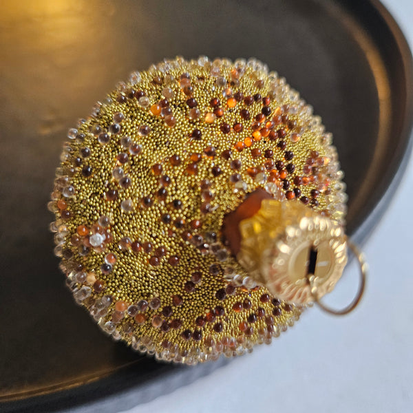Large Acorn Glass Ornament