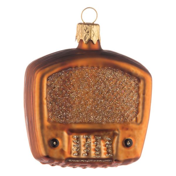 Old Radio Glass Ornament