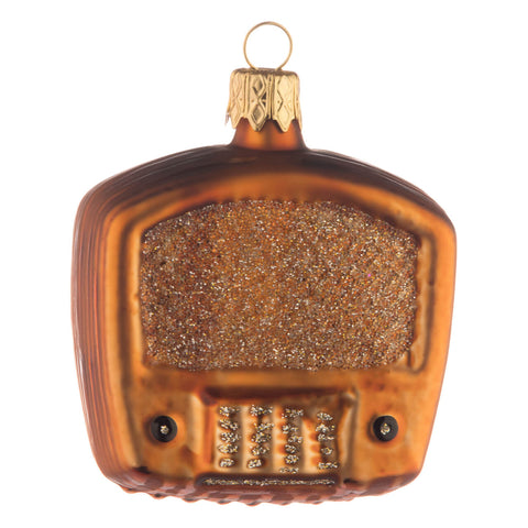 Old Radio Glass Ornament