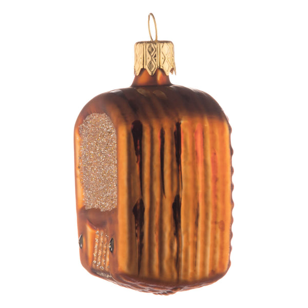 Old Radio Glass Ornament
