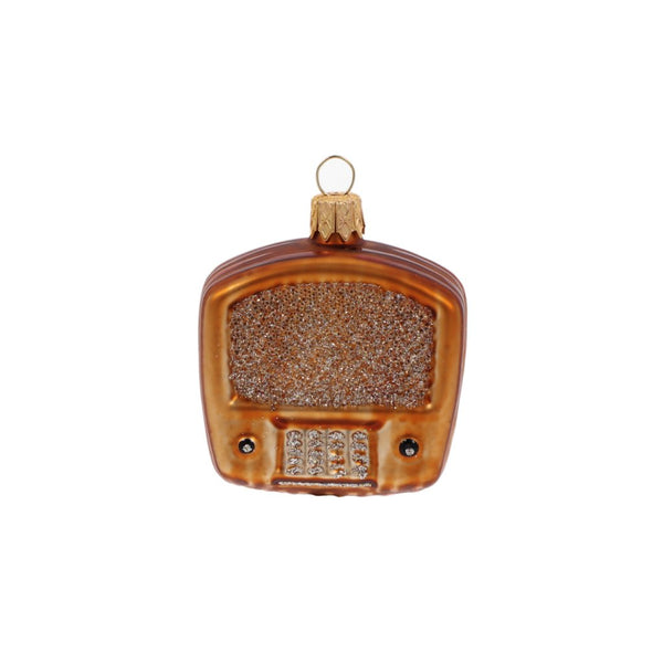 Old Radio Glass Ornament