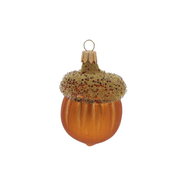 Large Acorn Glass Ornament