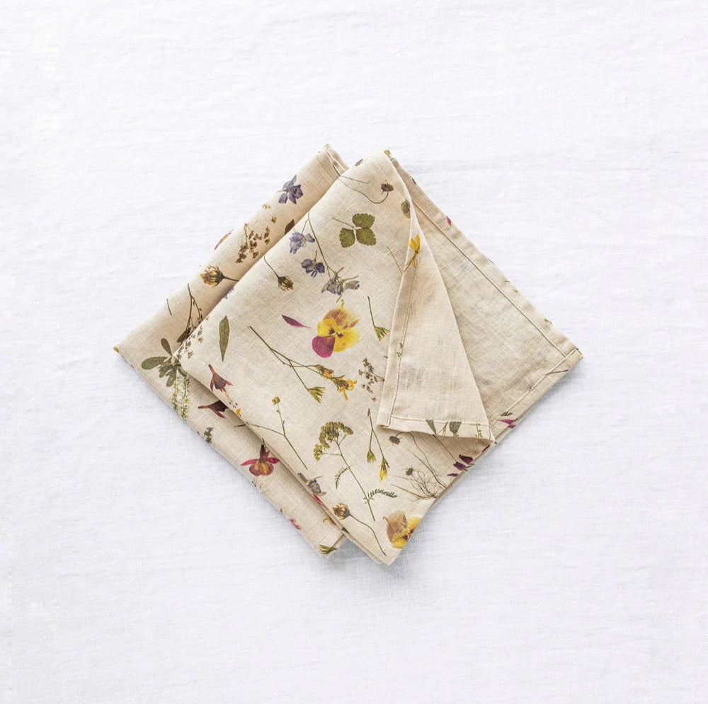 Linen Napkins - Botanical (set of 2)