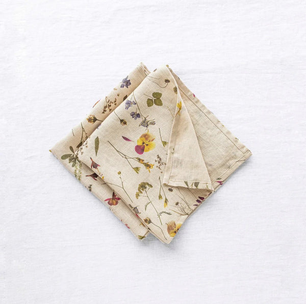 Linen Napkins - Botanical (set of 2)