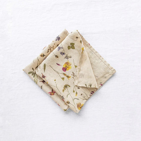 Linen Napkins - Botanical (set of 2)