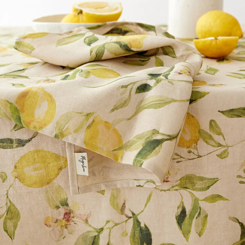 Linen Napkins - Citrus Garden (set of 2)