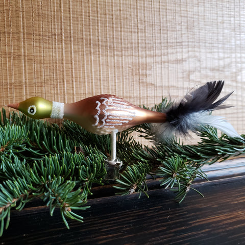 Duck Glass Ornament