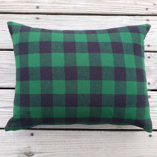 Camping Flannel-Canvas Pillow