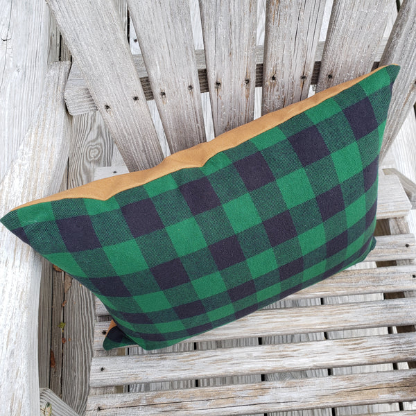 Camping Flannel-Canvas Pillow