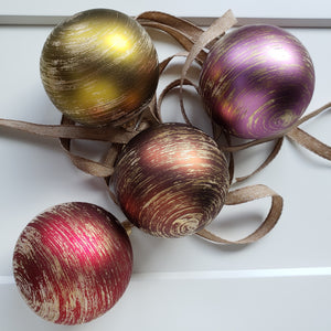 Golden Storm Glass Ornament