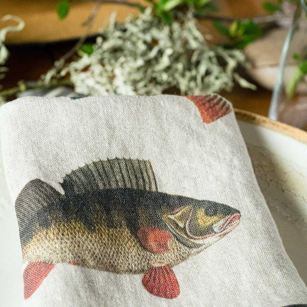 Linen Napkins - FISH (set of 6)