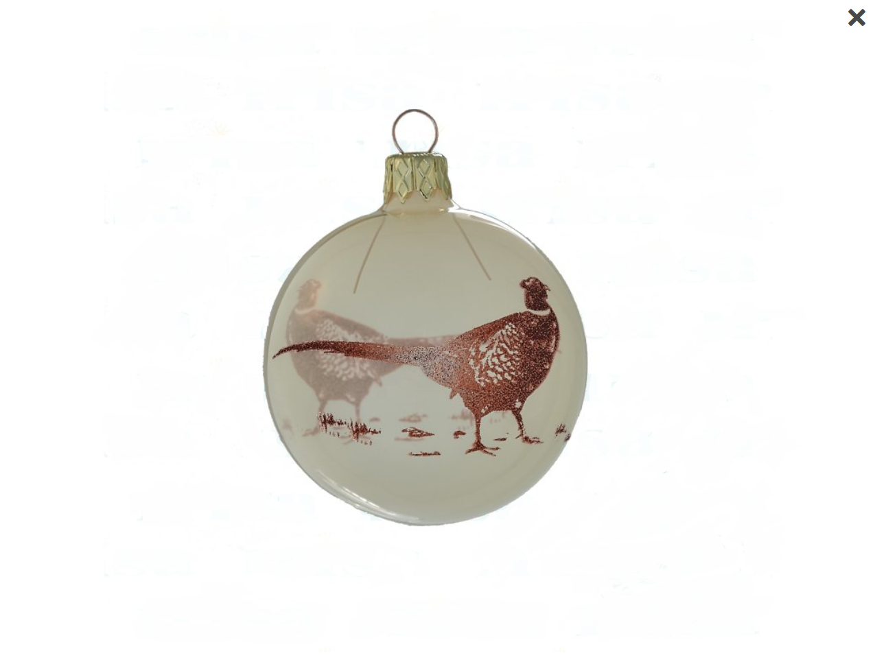Misty Forest Glass Ornament - Woodland glass ornament handcrafted in Europe, where Old World Christmas ornament making has a long tradition.